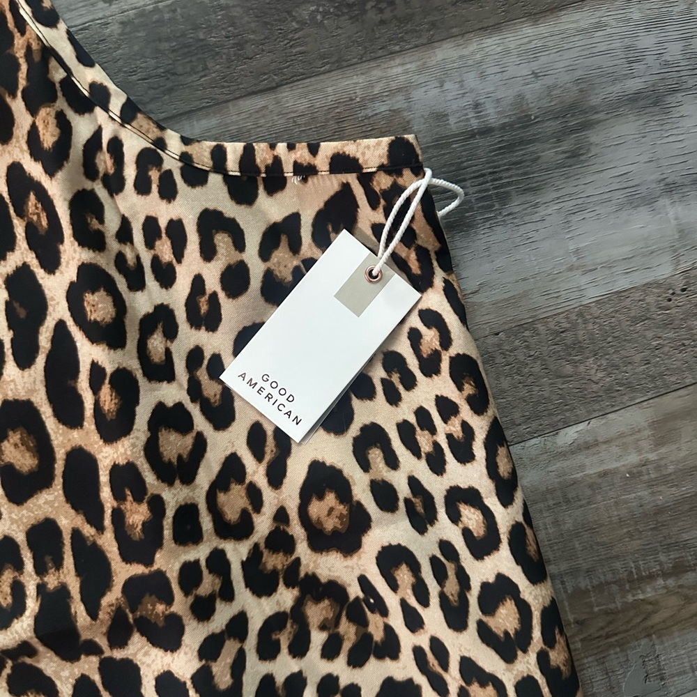 NWT Good American Leopard Print Tank Top Size 4 MSRP $70 - Picture 4 of 7